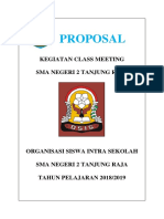 Proposal Class Meeting SMK PGRI 2018