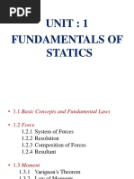 Fundamentals of Statics Power Point Presentation