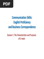 Business Correspondence - Session 1 - Moodle PDF