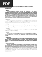 Purposive Communication 1: Social Media Issues With Ethical Considerations Social Media Issues