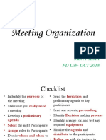 Meeting Organization: Mbaisemi PD Lab-OCT 2018