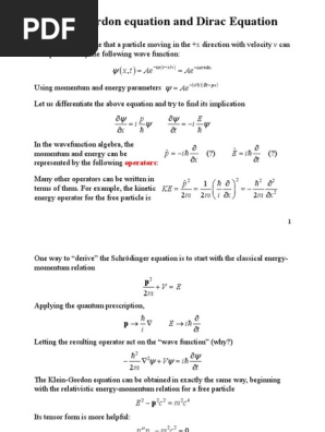 Note 07 Spin Physics Schrodinger Equation