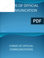 Forms of Communications