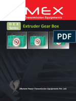 Extruder Gear Box: DEX Series