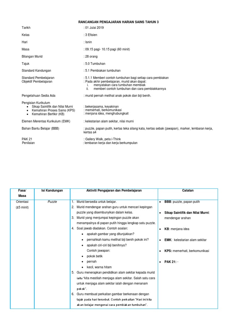 Rph Sains T3 Pembiakan Tumbuhan Pdf