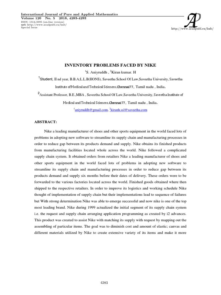 nike inventory.pdf Nike Inventory