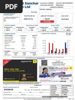 Telephone Bill Format