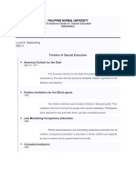 FLA 1 Timeline of Special Education