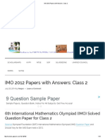 IMO 2012 Papers With Answers Class 2 PDF