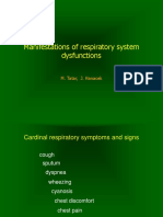Manifestations of Respiratory System Dysfunctions: M. Tatar, J. Hanacek