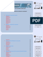 Sistema de Ecuaciones lineales