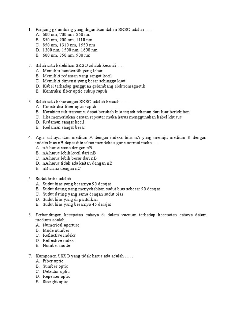 Contoh Soal Tekwan