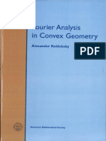 Alexander Koldobsky-Fourier Analysis in Convex Geometry-American Mathematical Society, (2005)