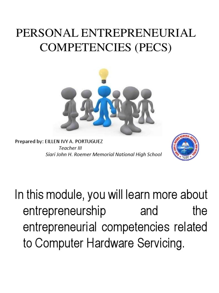 PECS in Cookery | PDF | Entrepreneurship | Goal
