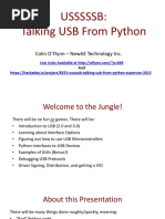 Hackaday USSSSSBTalkingUSBFromPython OFlynn PDF