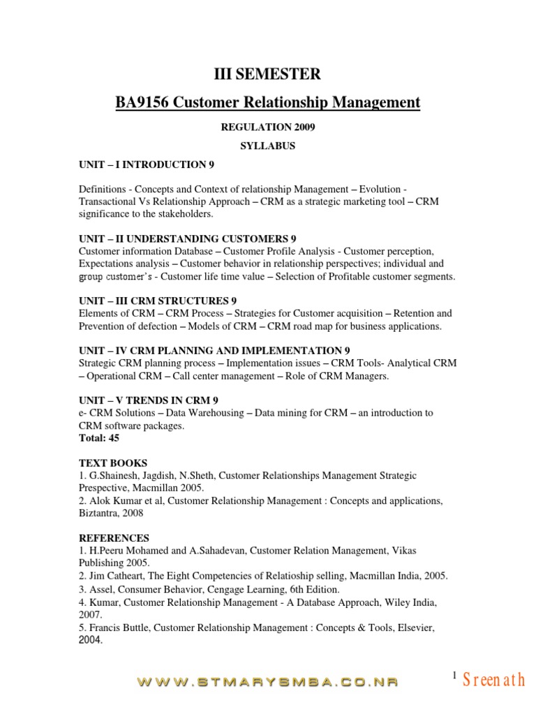CRM Notes | PDF | Sales | Marketing