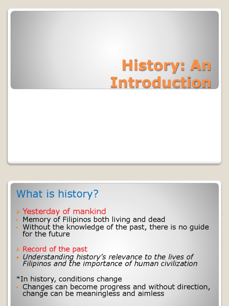 Chap 1 Intro To History | PDF | Primary Sources