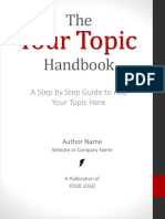 Your Topic: The Handbook