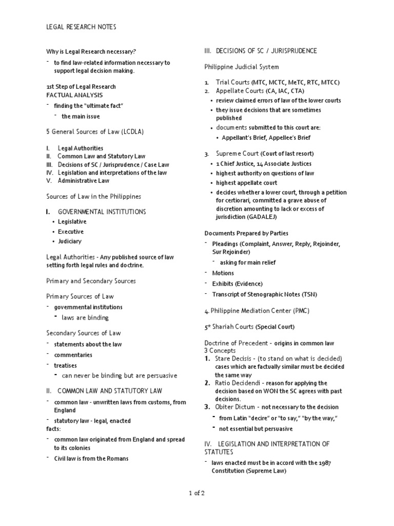 I. Governmental Institutions | PDF | Precedent | Statutory Interpretation