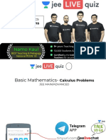 8 May - Basic Mathematics-Calculus Problems