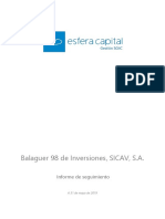 214 - Balaguer 98 de Inversiones, SICAV, S.A
