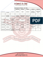 Date Sheet For Periodic-I July 2019 Date Class Vi Classvii Class Viii Class Ix Class X Class Xi Class Xii