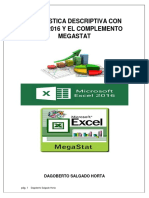 Estadística Descriptiva Con Excel 2016 y Megastat PDF