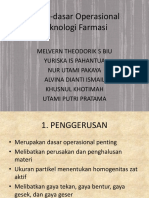 Dasar-Dasar Operasional Teknologi Farmasi