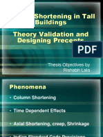Column Shortening in Tall Buildings Theory Validation and Designing Precepts