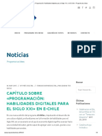 Capítulo Sobre «Programación_ Habilidades Digitales Para El Siglo XXI» en E-Chile – Programa Tus Ideas