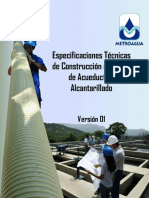 Especificaciones Tecnicas Metroagua SA ESP PDF