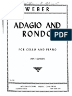 Weber - Adagio and Rondo Cello and Piano (Piatigorsky) Con Arcadas