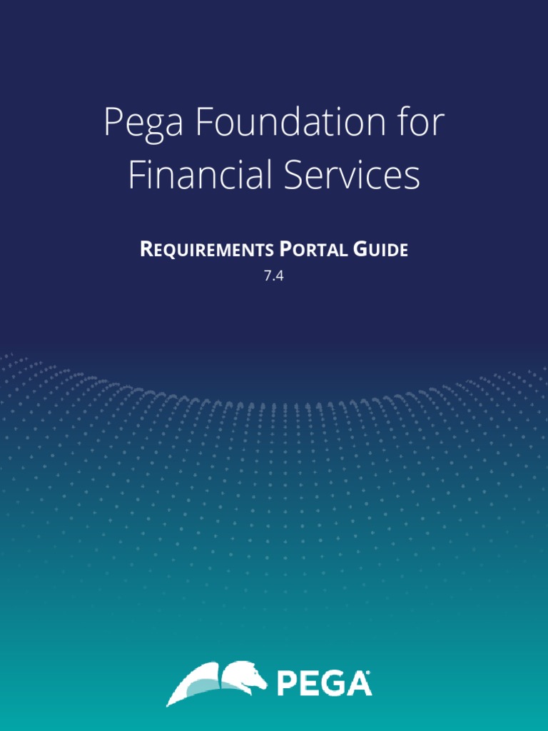 Pega Foundation Financial Services PDF Verification And Validation