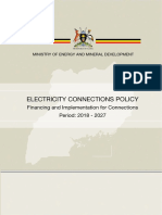 Uganda Electricity Connections Policy (2018 - 2027)