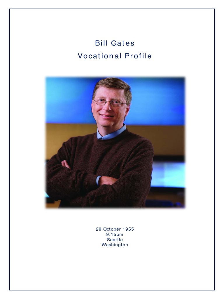 Bill Gates PDF Horoscope In Astrology