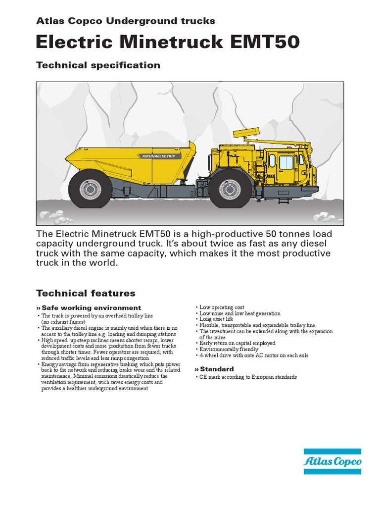 Atlas Copco Emt50 Truck Brake