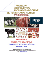 Proyecto Procesadora de Carne en Canal (Cortes) - Frigorífico Agrop, Tío Bravo C.A Oct - 2018 COMPLETO