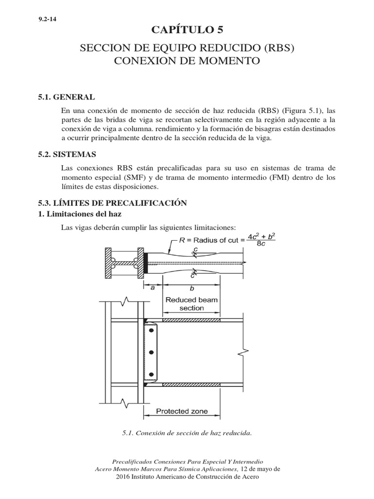 Conexiones RBS en Estructuras Metálicas | PDF | Esfuerzo cortante ...