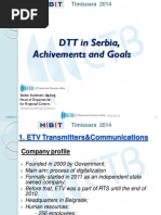 DTT in Serbia, Achivements and Goals: Slađan Stanković, Dipl - Ing. Head of Department For Regional Centres