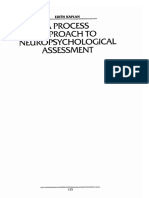 A Process Approach To Neuropsychological Assessment (Kaplan, 1988)