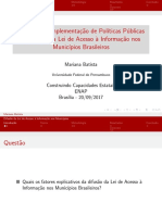0Mariana Batista - Desafios Na Implementação de Políticas Públicas - Slides