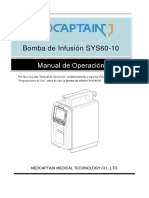 BOMBA DE INFUSION SYS-6010 Operación Instalación y Mantenimiento PDF