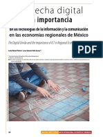 The Digital Divide and The Importance of ICT in Regional Economies of Mexico