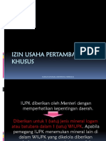 Izin Usaha Pertambangan Khusus IUPK