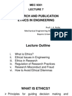 MEC 9301 Lecture 7 Research and Publication Ethics