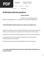 60 SAP Basis Interview Questions PDF