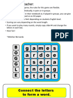 Flexible Classroom Word Game Rules