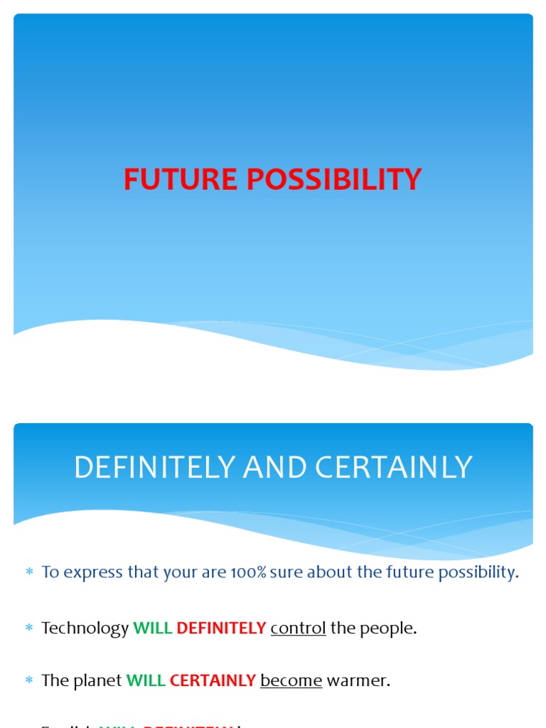 Future Possibility PDF | PDF
