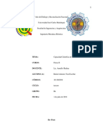 Informe de Fisica Calorimetria