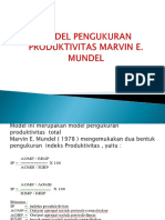 4.2 Model Produktivitas Mundel